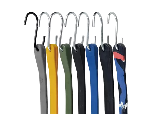 Corde elastiche ALLROAD EPDM con ganci, 30% pi&ugrave; spesse, misure 9-41 pollici, codificate a colori