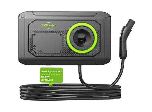 Caricabatterie EVMaster Tesla livello 2 48A NACS, cavo da 25 piedi, plug-in NEMA 14-50