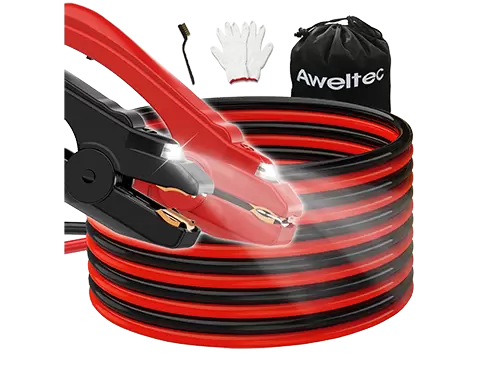 Cavi jumper AWELTEC calibro 6 16 piedi con luce LED per camion SUV per auto
